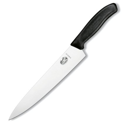 Нож Victorinox разделочный, лезвие 22 см, черный, GB 6.8003.22G