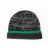 Водонепроницаемая шапка Dexshell Cuffed Beanie черный/зеленый S/M (56-58 см)