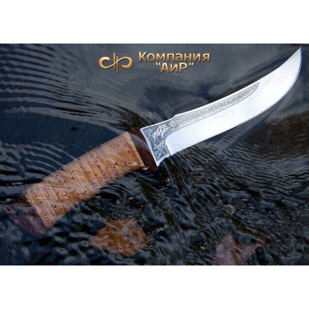 Нож АиР Клык рукоять береста, клинок 95х18, AIR3971