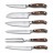 Набор кухонных ножей Victorinox Grand Maitre Cutlery Block 6шт с подставкой дерево подарочная коробка 7.7240.6
