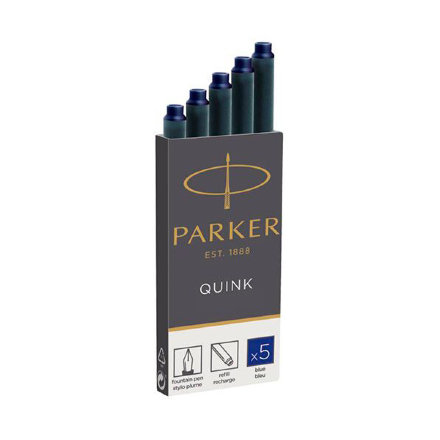 Чернила Parker (картридж) темно-синий 5 шт в упаковке, 1950385