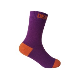 Водонепроницаемые детские носки DexShell Ultra Thin Children Socks пурпурный/оранжевый L (20-22 см)