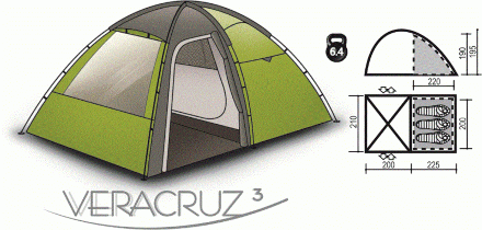 Палатка Indiana Veracruz 3, 360200009