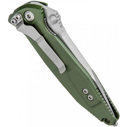 Нож складной Microtech Socom Elite, сталь CTS-204P, рукоять зеленый алюминий, сатин клинок 160-4, 160-4OD