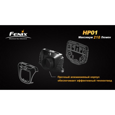 Налобный фонарь Fenix HP01 XP-G (R5), серый, HP01g