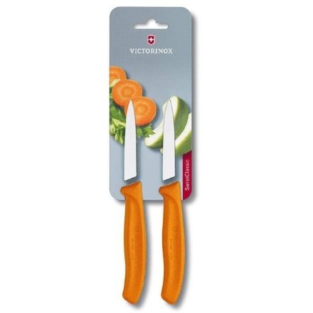 Набор кухонных ножей Victorinox Swiss Classic 2шт оранжевый блистер 6.7606.L119B