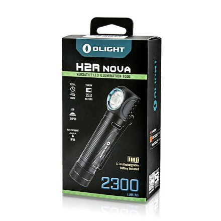 Фонарь Olight H2R Nova NW (+АКБ и USB ЗУ) нейтральный, OL_H2RNW