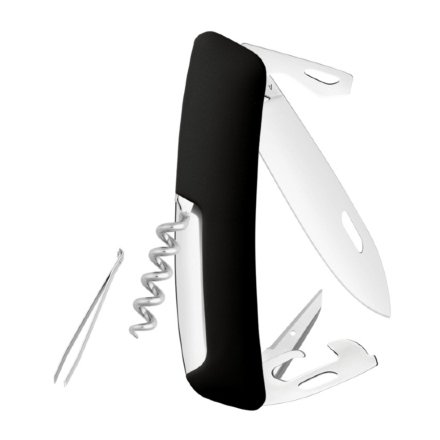 Нож складной Swiza D03 Standard, черный (блистер), KNI.0030.1011