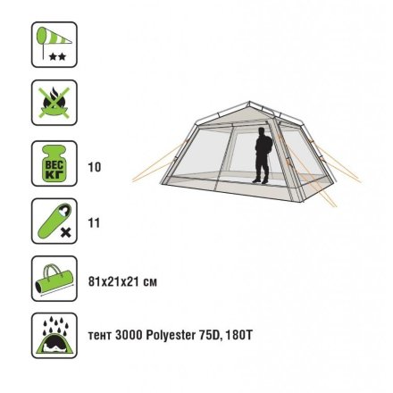 Тент-шатер Canadian Camper Zodiac Plus, 031800015