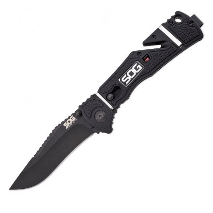 Нож полуавтоматический SOG Trident Elite Black, SG_TF102