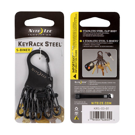Брелок для ключей Nite Ize KeyRack Steel, стальной, KRS-03-11