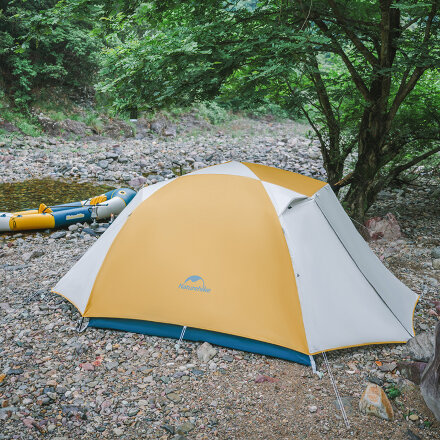Палатка 3-местная Naturehike Yunchuan-Pro Ultra-Light 4 Seasons CNK2300ZP024 желтый/серый