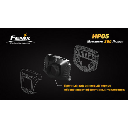 Налобный фонарь Fenix HP05 XP-G (R5), серый, HP05g