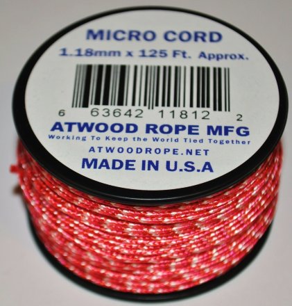 Микрокорд Atwood Rope MFG USA 1,18мм 125ft (38м) Love, CS00118