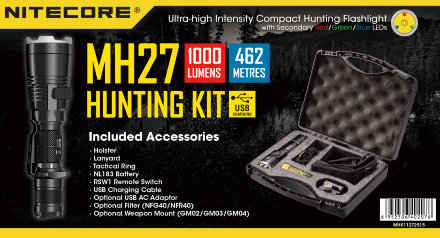 Комплект для охоты Nitecore MH27 Hunting Kit, 17397