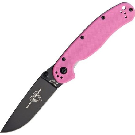 Нож Ontario RAT 2 рукоять розовая, клинок сатин, 8862