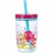 Стакан детский с трубочкой Contigo Floating Straw Tumbler 0,47 литра, розовый, contigo0773
