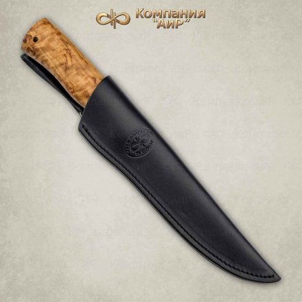 Нож АиР Бекас рукоять карельская береза, клинок с золочением ZDI-1016, AIRF0000004568