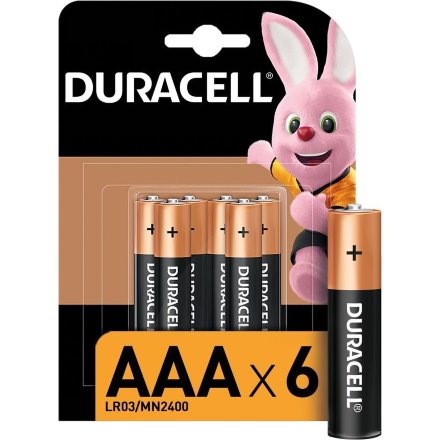 Батарея Duracell Basic LR03-6BL MN2400 AAA (6шт/блистер), 977876