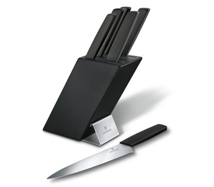 Набор Victorinox с пятью ножами и вилкой в буковой подставке (6.7186.63)
