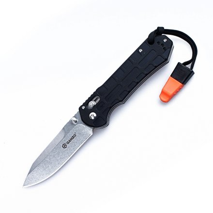 Нож Ganzo G7452P-WS черный, G7452P-BK-WS