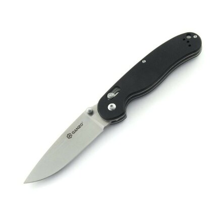 Уцененный товар Нож Ganzo G727M черный(Упаковка потрепана. Нож новый. Отсутствует клипса с винтами крепления)